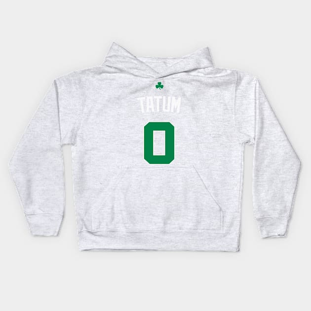 Jayson Tatum Kids Hoodie by telutiga